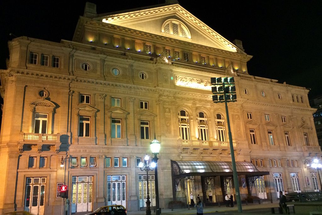 02 The Front Of Teatro Colon At Night Buenos Aires